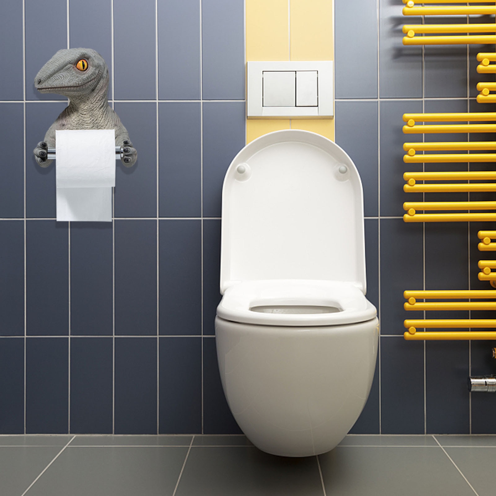 Wall Mount Dinosaur Toilet Roll Holder