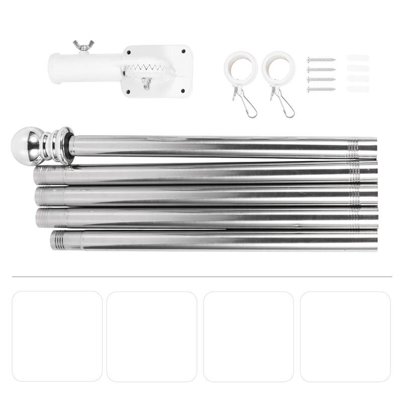 Wall Mount Flag Pole with Screws Wall Mount Flag Pole with Screws