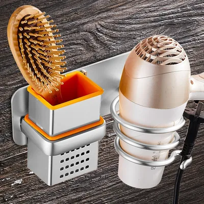Wall Mount Rack Hair Dryer Holder Wall Mount Rack Hair Dryer Holder