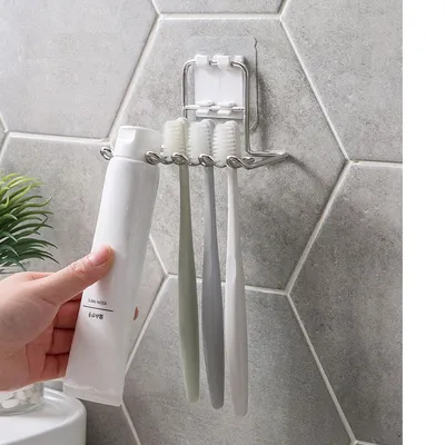 Wall Mount Stainless Steel Toothbrush Holder Wall Mount Stainless Steel Toothbrush Holder