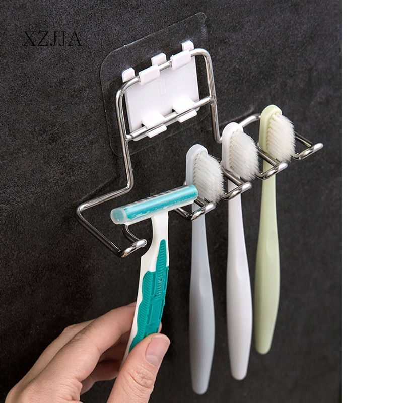 Wall Mount Stainless Steel Toothbrush Holder Wall Mount Stainless Steel Toothbrush Holder