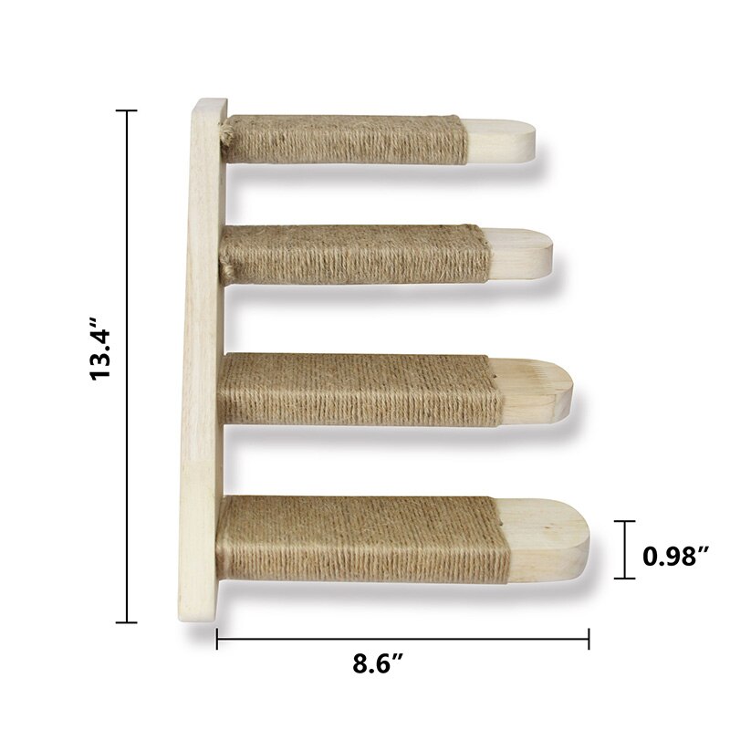 Wall Mounted Cat Stairs with Screws
