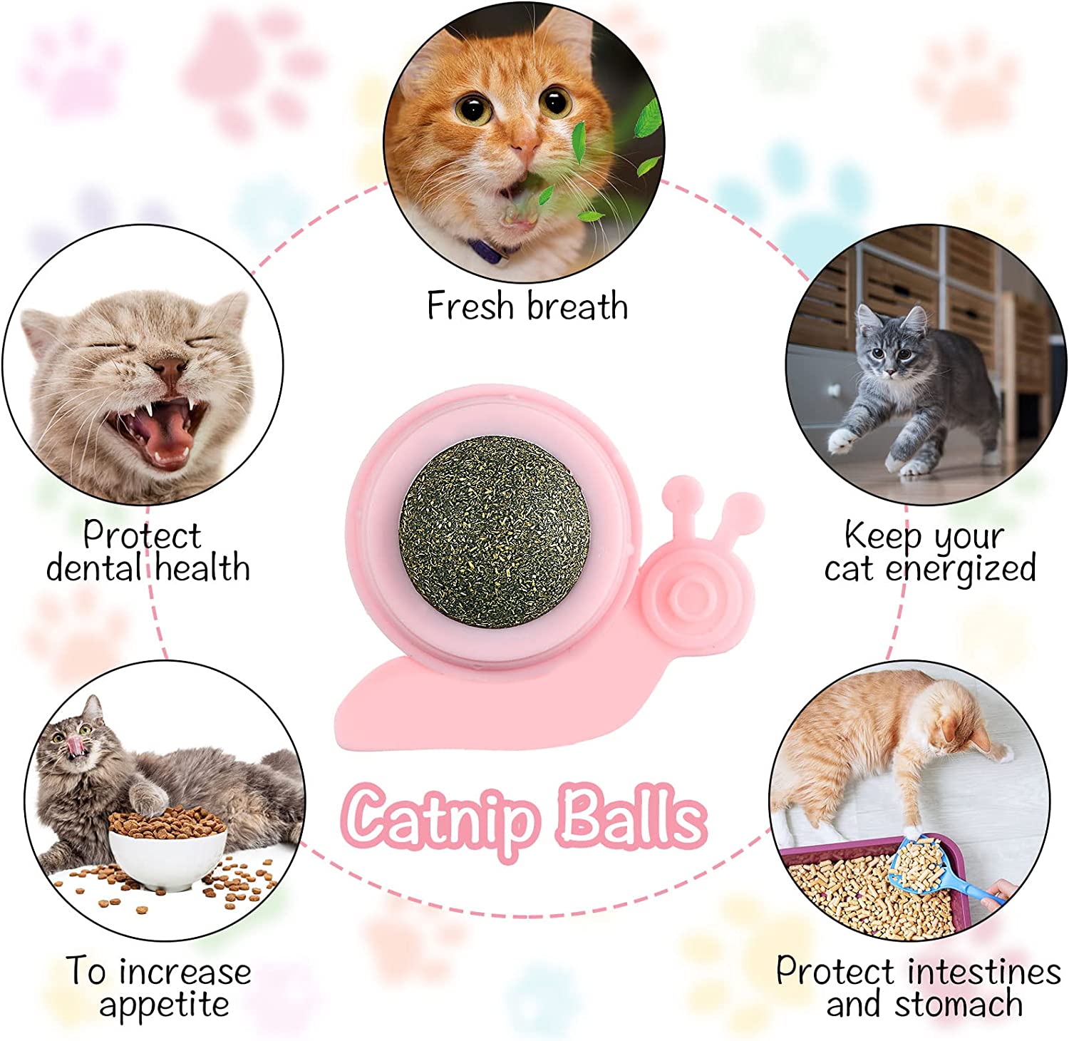 Wall Mounted Catnip Lick Ball (2 pcs) Wall Mounted Catnip Lick Ball (2 pcs)
