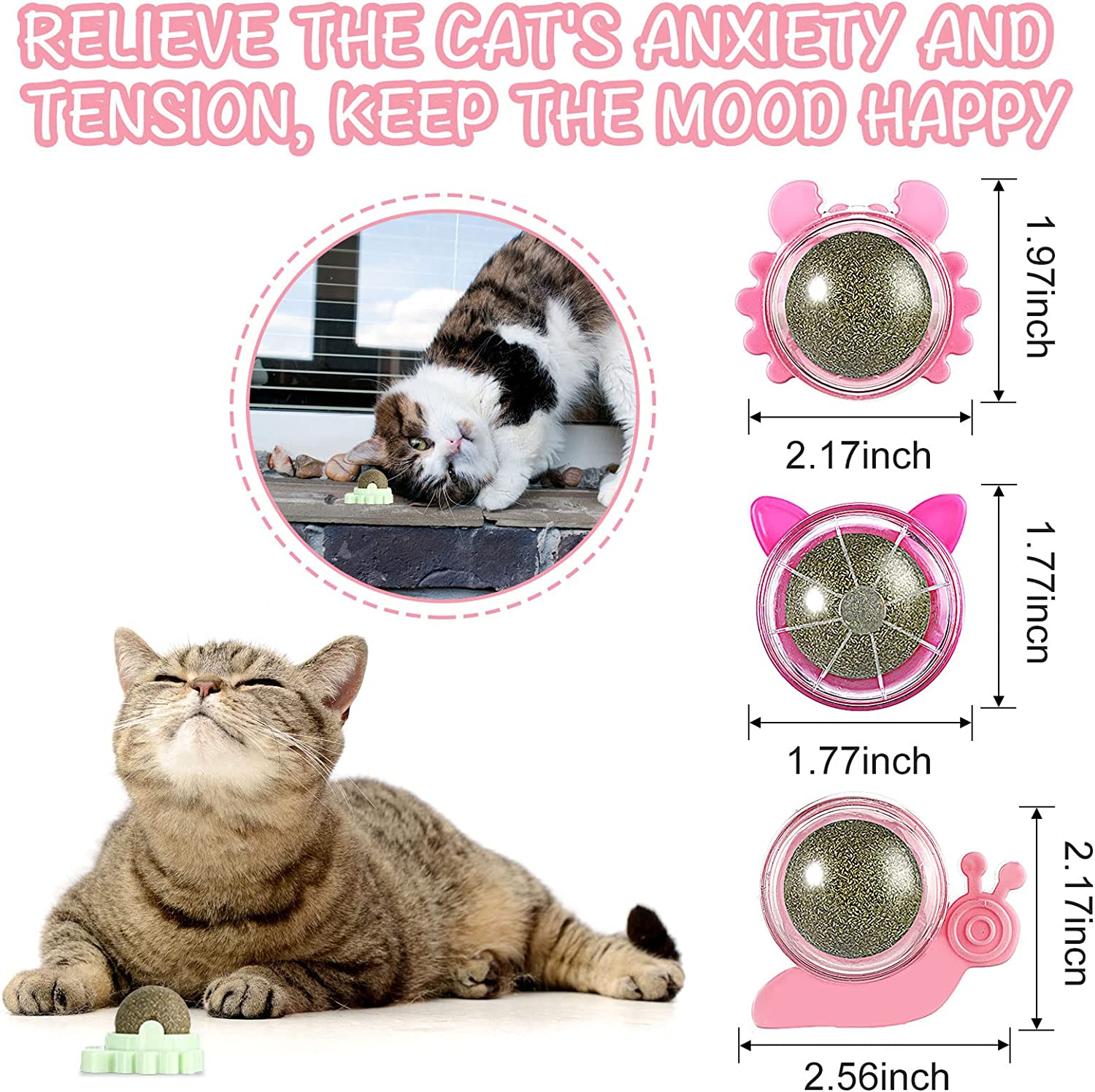 Wall Mounted Catnip Lick Ball (2 pcs) Wall Mounted Catnip Lick Ball (2 pcs)