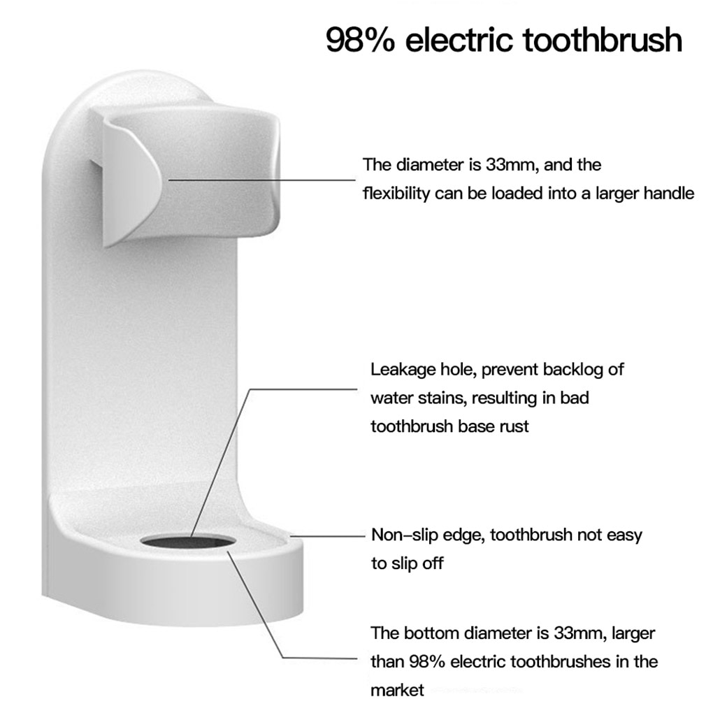 Wall Mounted Electric Toothbrush Stand