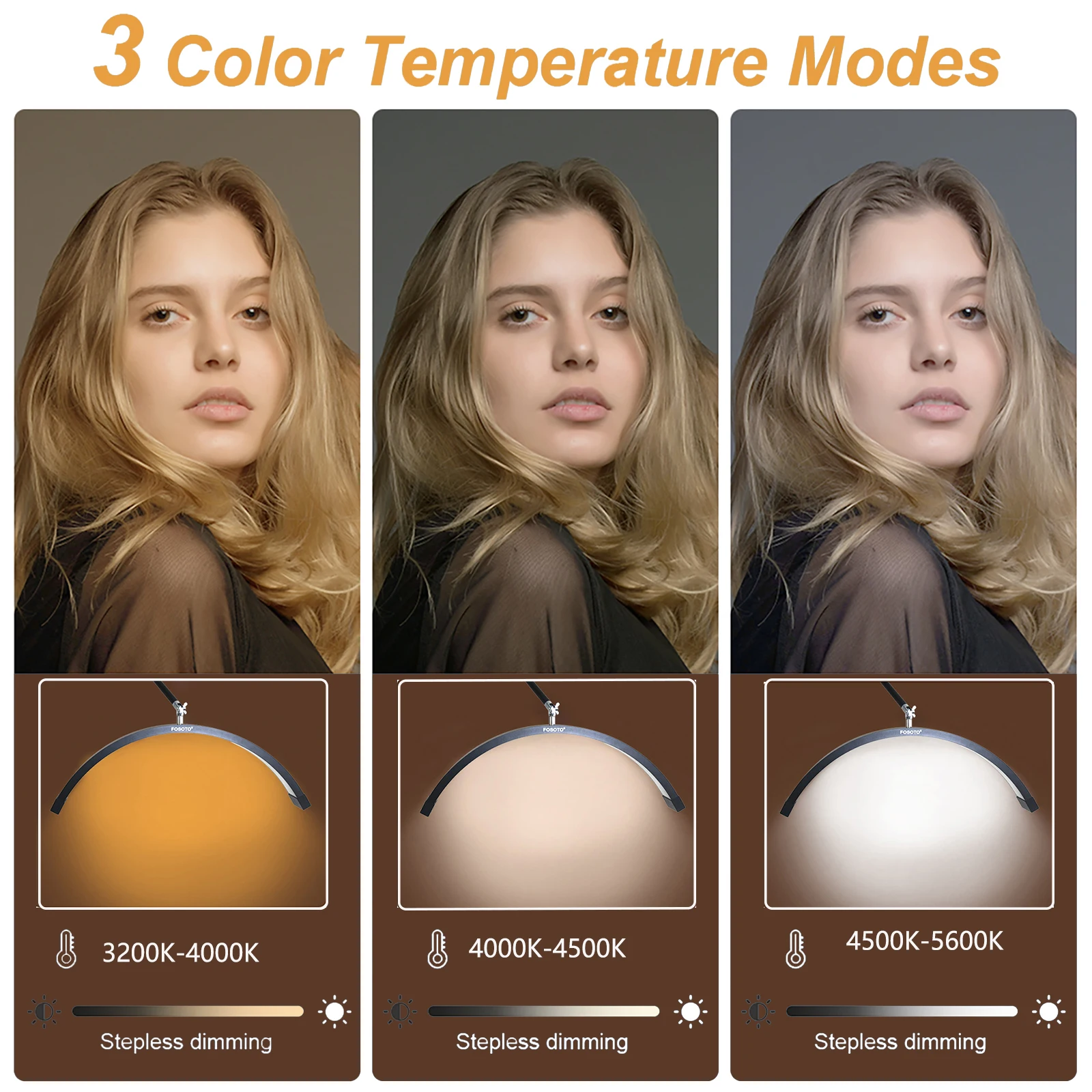 Wall Mounted Half Moon Lamp Photographic Fill Light LED Ceiling Light for Barbershop Eyelashes Nail Tattoo Beauty Salon