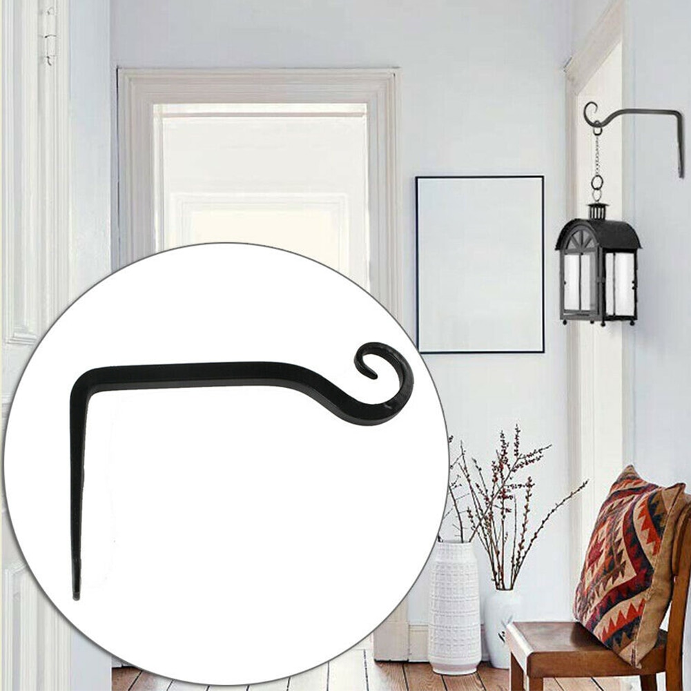 Wall Mounted Lantern Hook Iron Bracket (2 pcs) Wall Mounted Lantern Hook Iron Bracket (2 pcs)