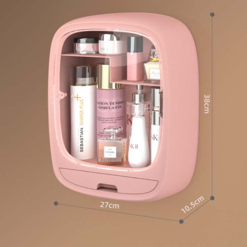 Wall Mounted Makeup Storage