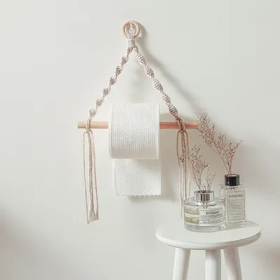 Wall Mounted Rope Toilet Paper Holder
