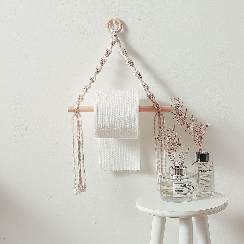 Wall Mounted Rope Toilet Paper Holder Wall Mounted Rope Toilet Paper Holder