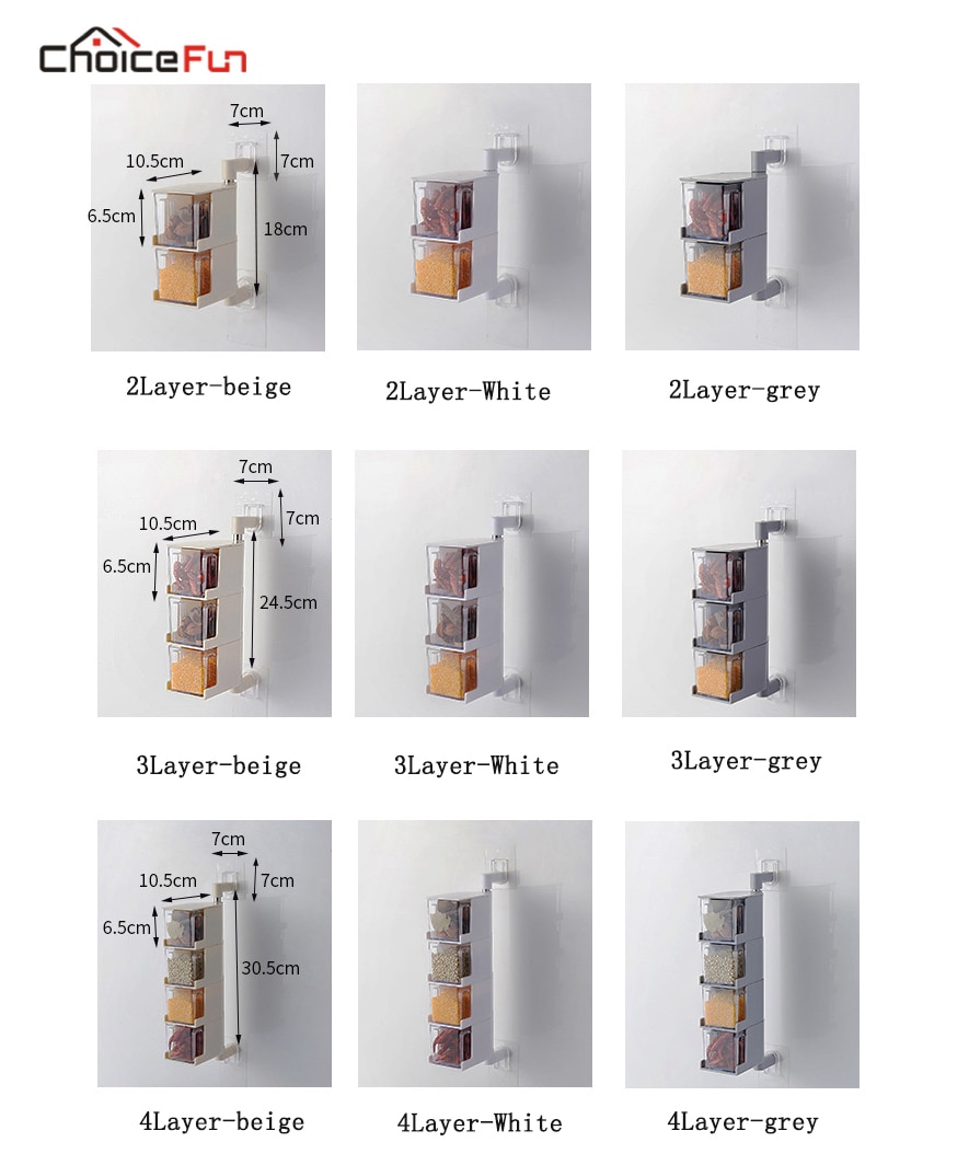 Wall Mounted Spice Rack Containers Wall Mounted Spice Rack Containers