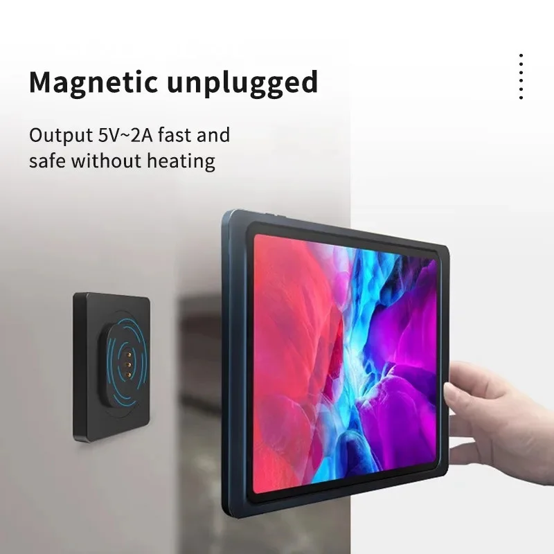 Wall Mounted Tablet Holder Wireless Charger Magnetic Bracket Type-C USBC for Android iPad Home Central Control Panel Wall Mounted Tablet Holder Wireless Charger Magnetic Bracket Type-C USBC for Android iPad Home Central Control Panel