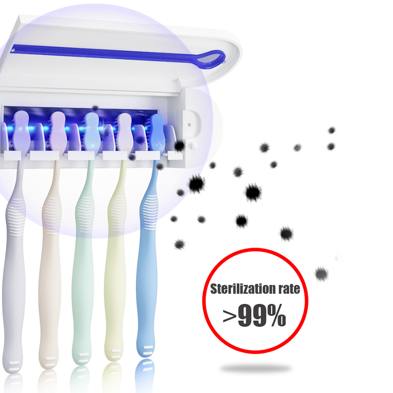 Wall Mounted Toothbrush Holder with UV Light Wall Mounted Toothbrush Holder with UV Light
