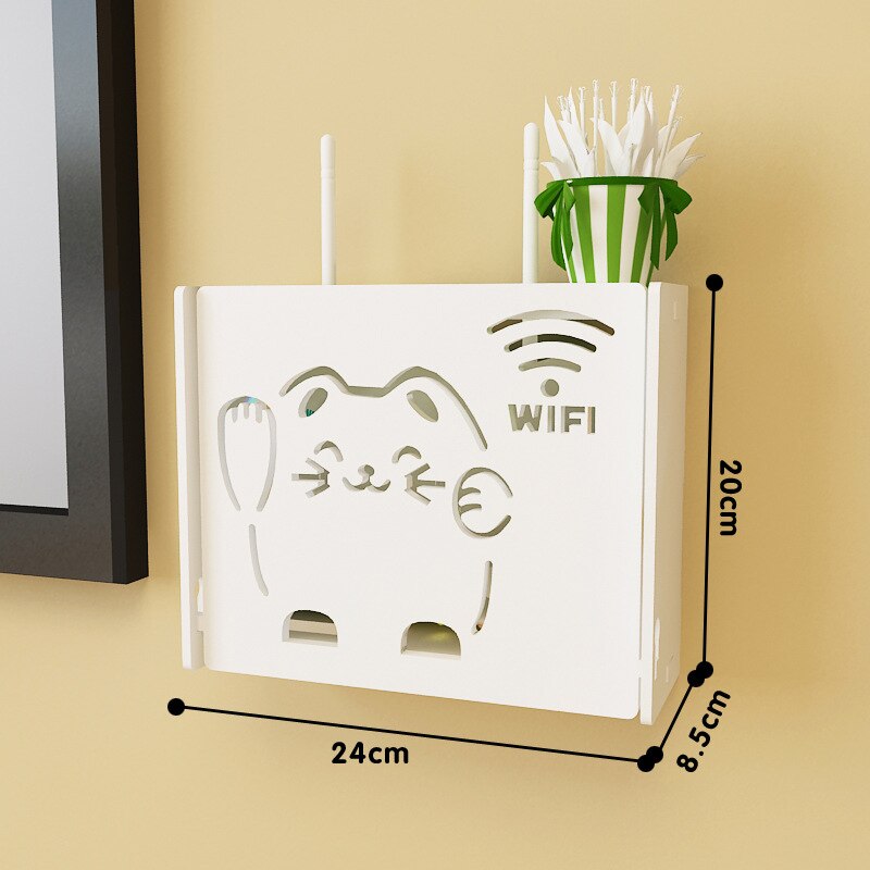 Wall Mounted Wifi Router Storage Box