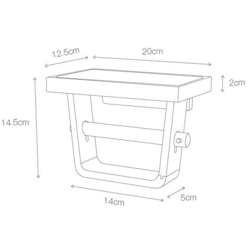 Wall-Mounted Wood Toilet Roll Holder Wall-Mounted Wood Toilet Roll Holder