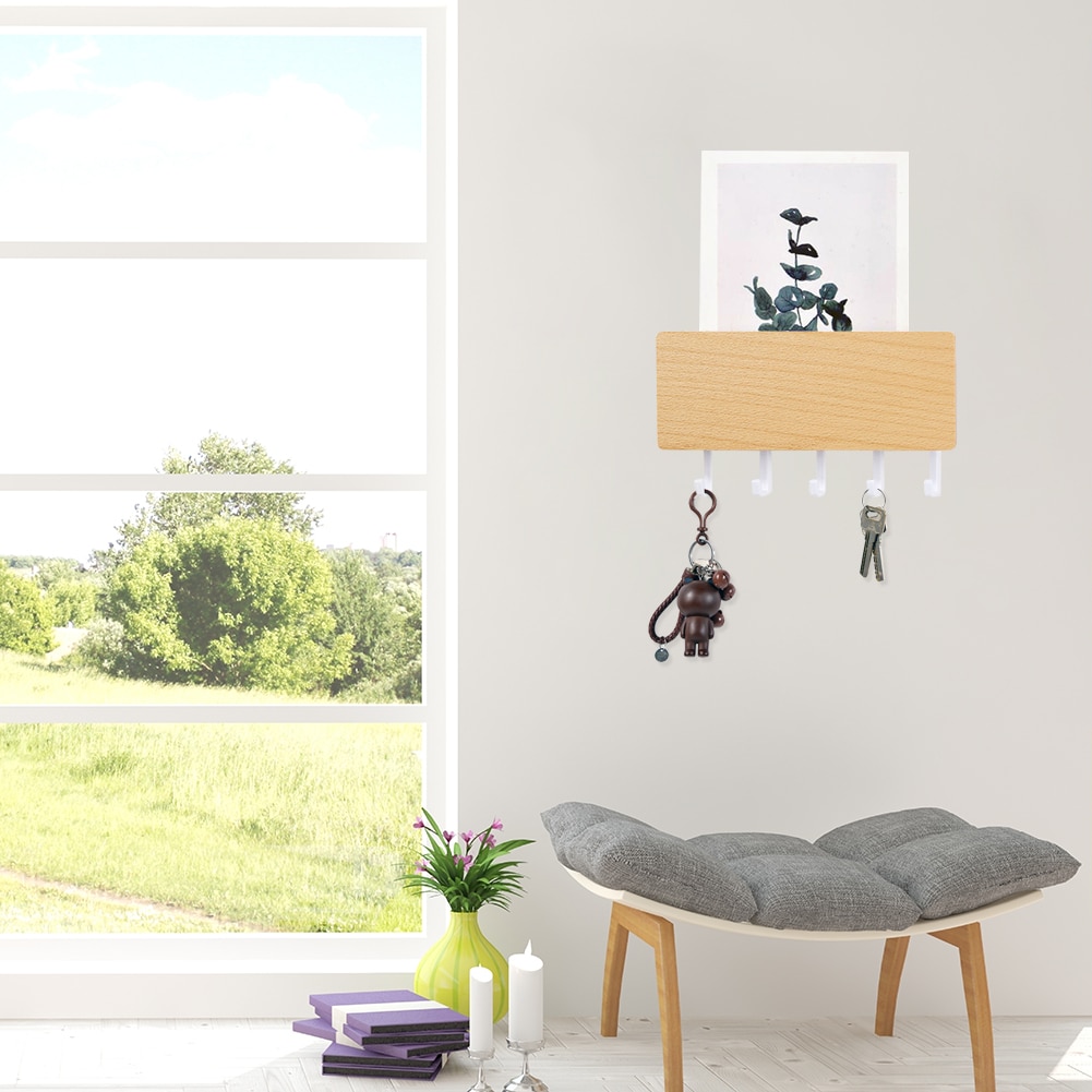 Wall Mounted Wooden Keys Hanger