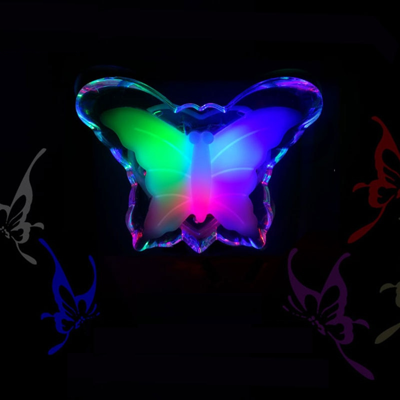 Wall Night Light Butterfly Lighting