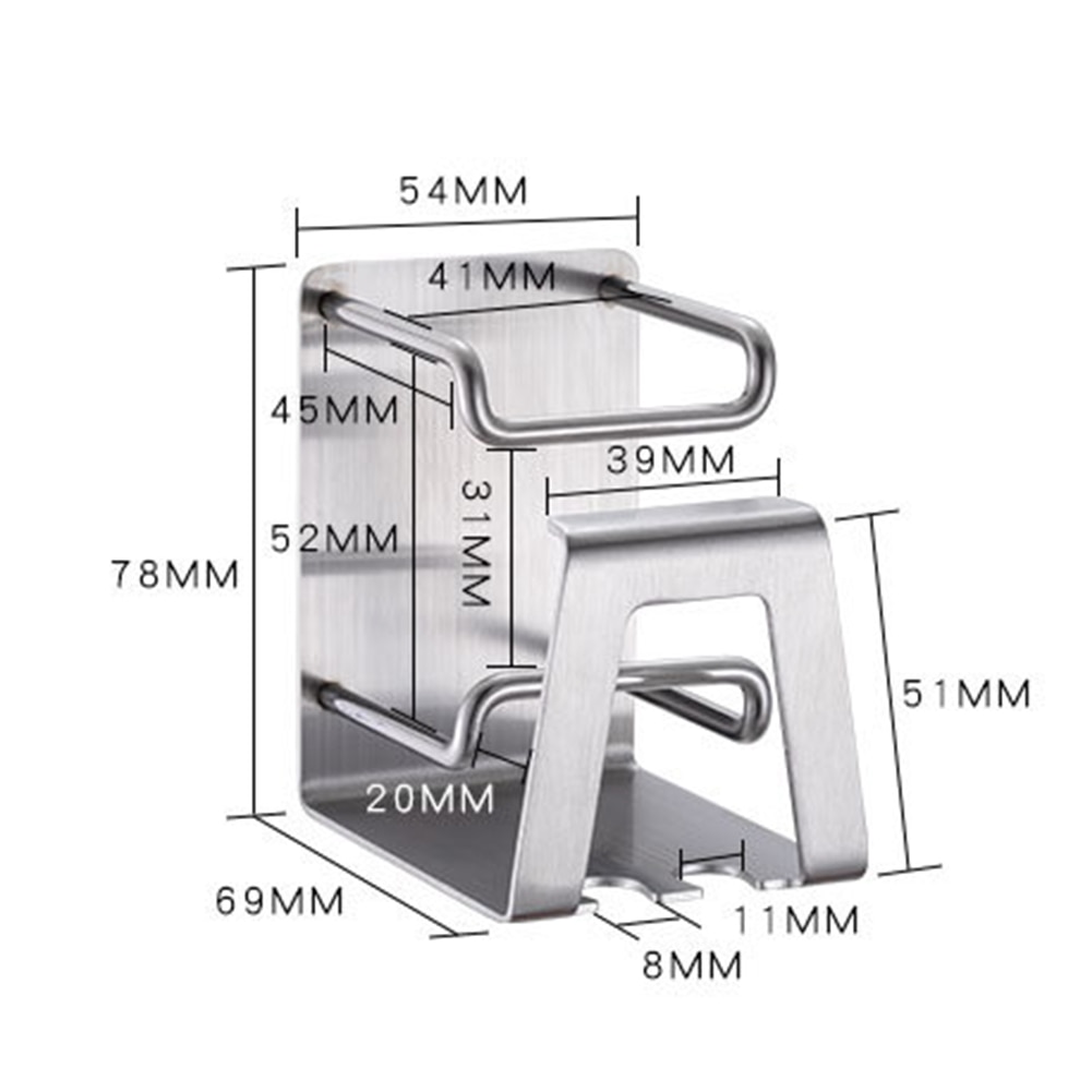 Wall Stainless Toothbrush Holder