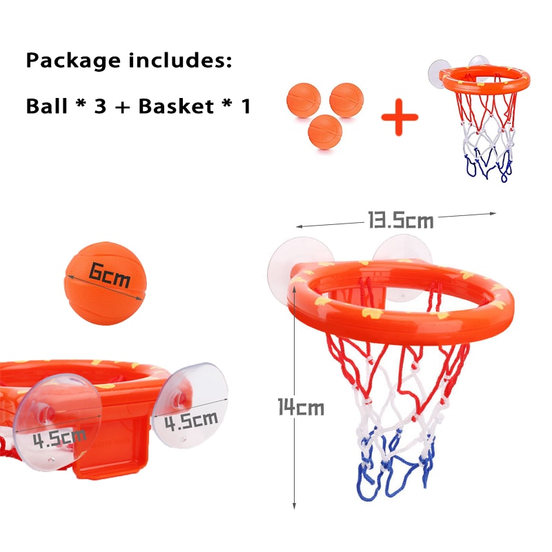 Wall Suction Basketball Bath Toy Set Wall Suction Basketball Bath Toy Set