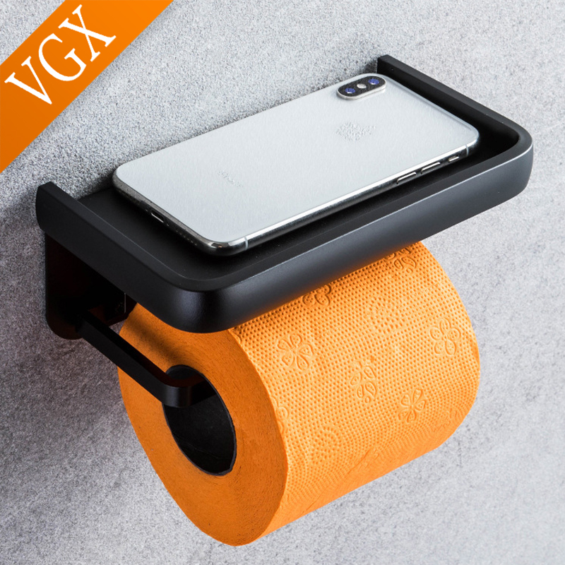 Wall Toilet Paper Holder with Phone Shelf Wall Toilet Paper Holder with Phone Shelf