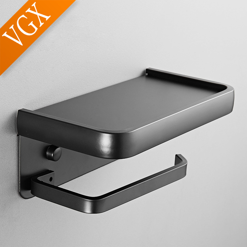 Wall Toilet Paper Holder with Phone Shelf Wall Toilet Paper Holder with Phone Shelf