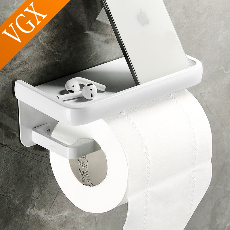 Wall Toilet Paper Holder with Phone Shelf Wall Toilet Paper Holder with Phone Shelf