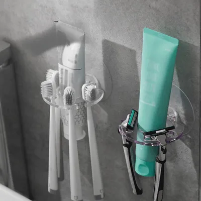 Wall Toothbrush Holder Four-Slot Holder