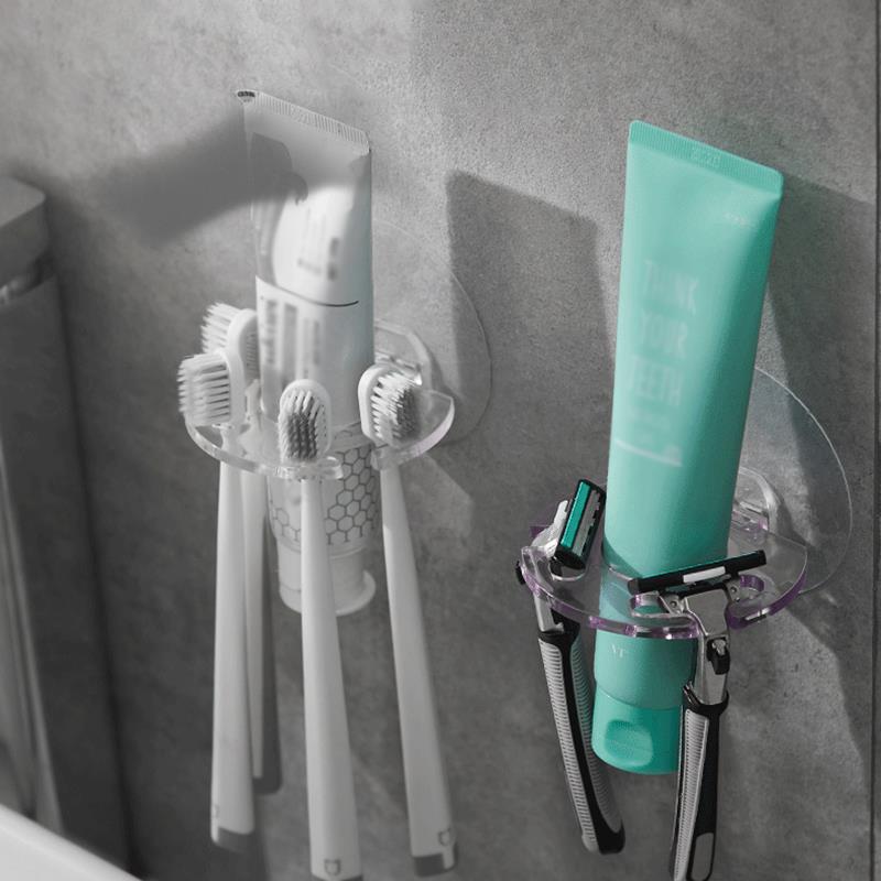 Wall Toothbrush Holder Four-Slot Holder Wall Toothbrush Holder Four-Slot Holder