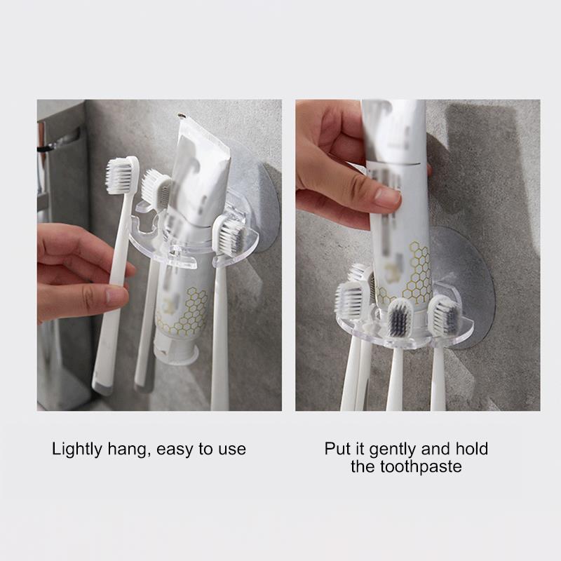 Wall Toothbrush Holder Four-Slot Holder
