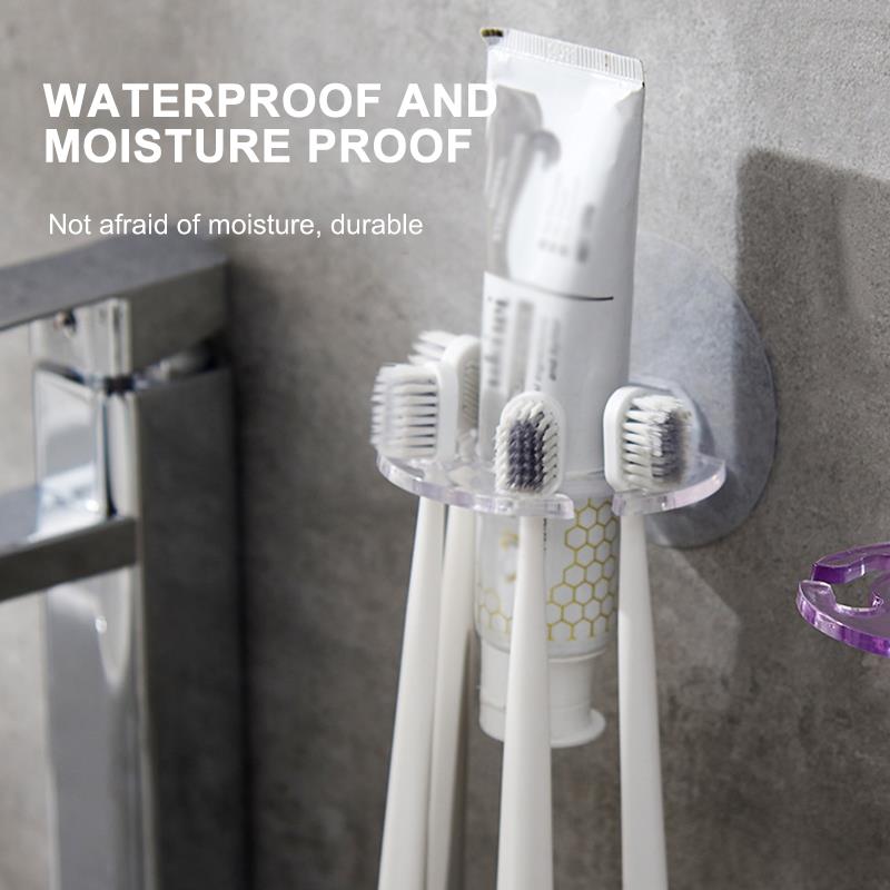 Wall Toothbrush Holder Four-Slot Holder