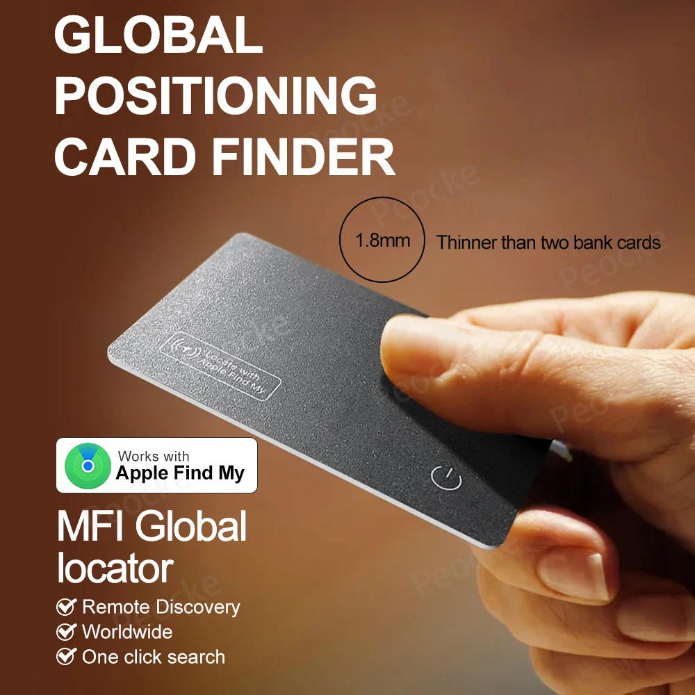 Wallet Anti-loss Card GPS Location Tracking Smart Tag Find My for iPhone Bluetooth Device Ultra-thin Card Wireless