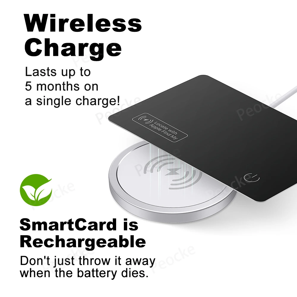 Wallet Anti-loss Card GPS Location Tracking Smart Tag Find My for iPhone Bluetooth Device Ultra-thin Card Wireless