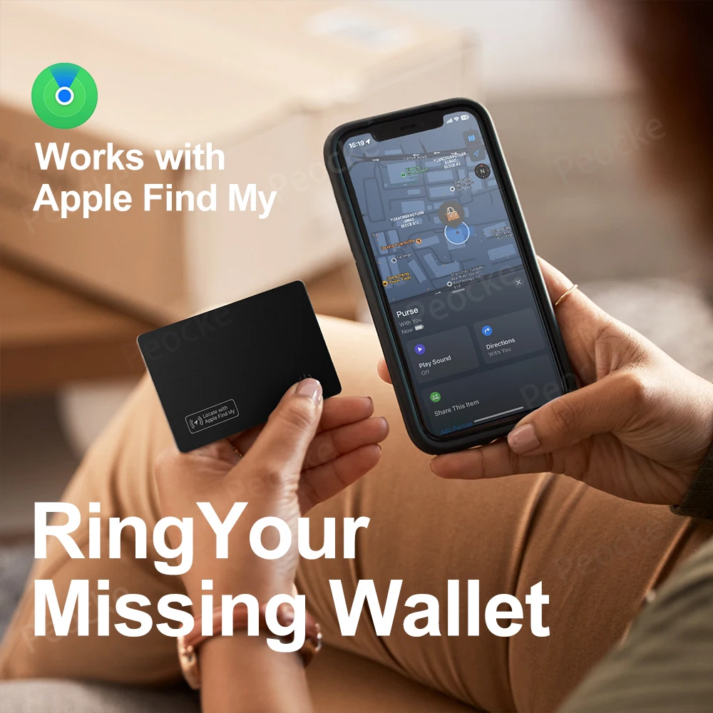 Wallet Anti-loss Card GPS Location Tracking Smart Tag Find My for iPhone Bluetooth Device Ultra-thin Card Wireless
