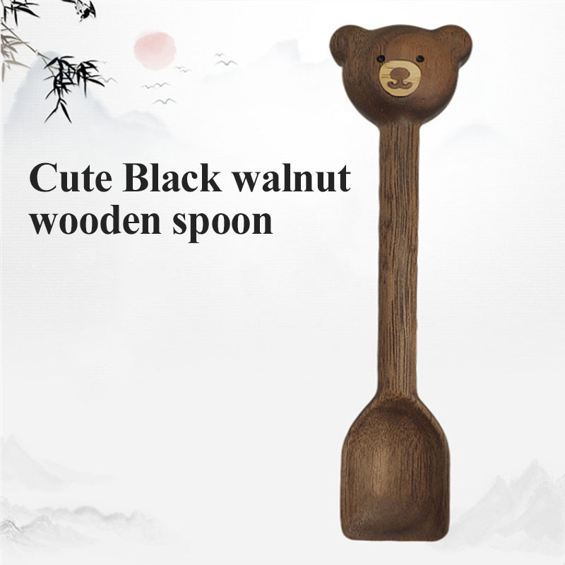 Walnut Wooden Bear Spoon Walnut Wooden Bear Spoon