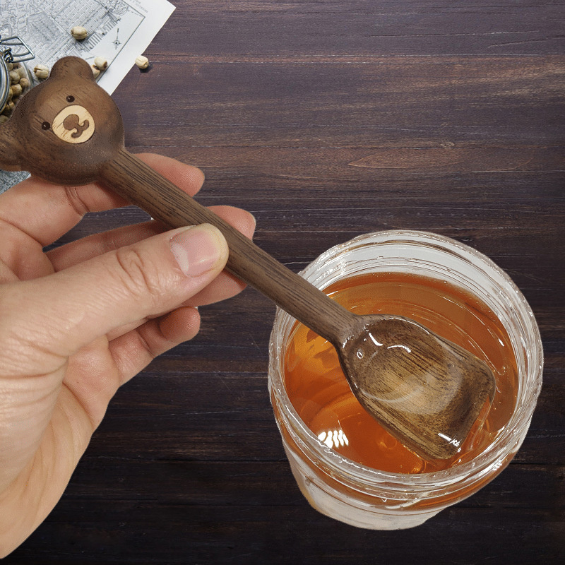 Walnut Wooden Bear Spoon Walnut Wooden Bear Spoon