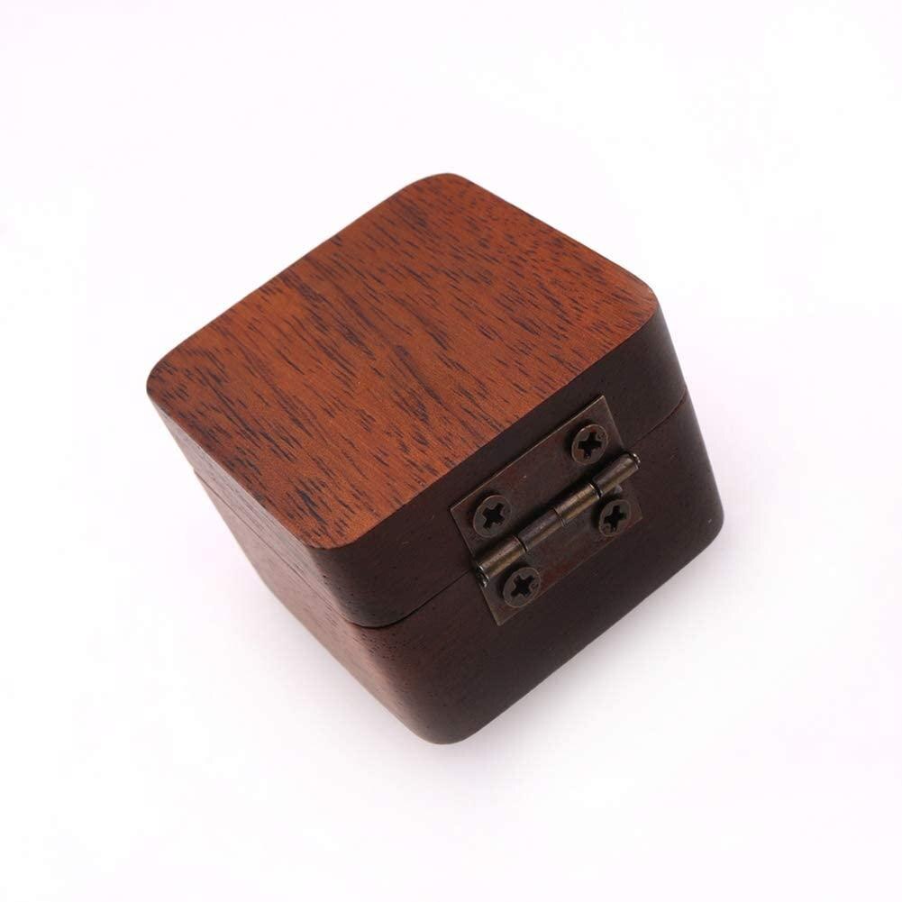 Walnut Wooden Guitar Pick Box