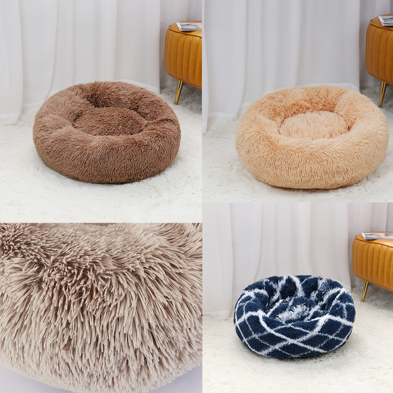 Warm and Cozy Round Plush Dog Bed Warm and Cozy Round Plush Dog Bed