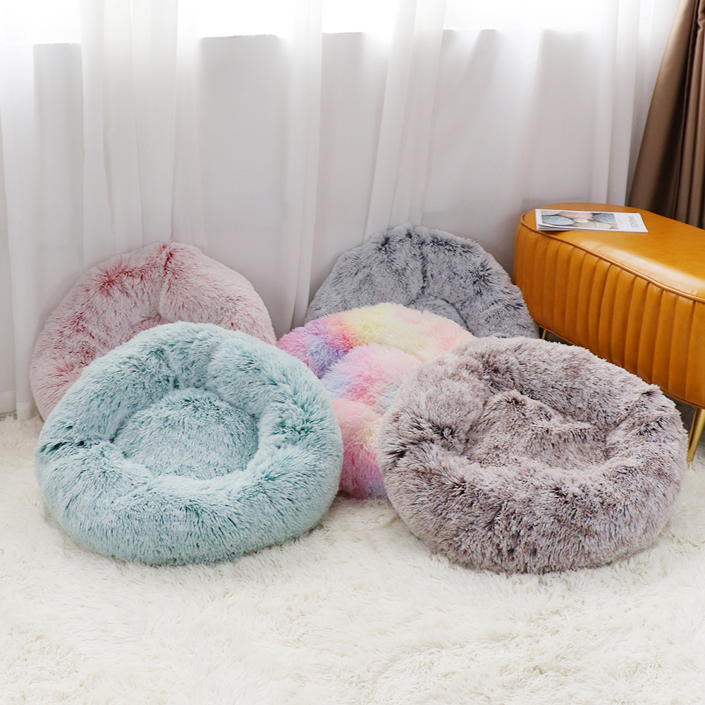 Warm and Cozy Round Plush Dog Bed Warm and Cozy Round Plush Dog Bed