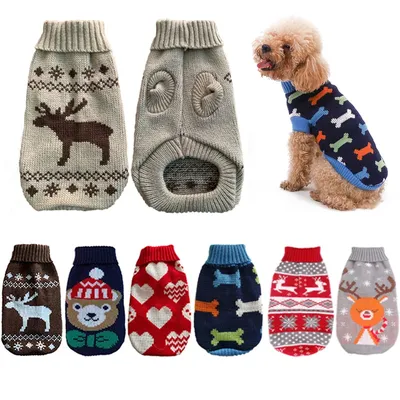 Warm Pet Dog Sweater Winter Dog Clothes for Small Medium Dogs Knitted Puppy Cat Coat Chihuahua French Bulldogs Yorkie Warm Pet Dog Sweater Winter Dog Clothes for Small Medium Dogs Knitted Puppy Cat Coat Chihuahua French Bulldogs Yorkie