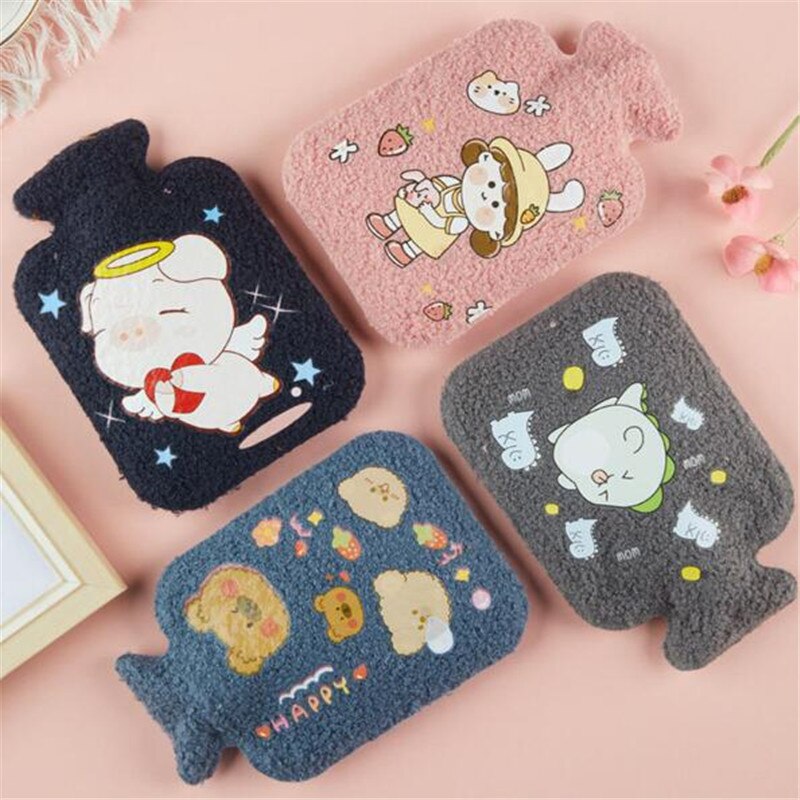 Warm Water Bag with Cute Fleece Cover