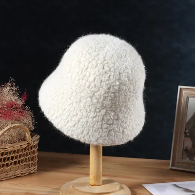 Warm Women's Wool Bucket Hat