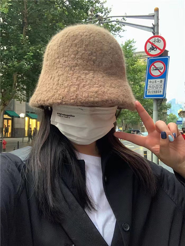 Warm Women's Wool Bucket Hat