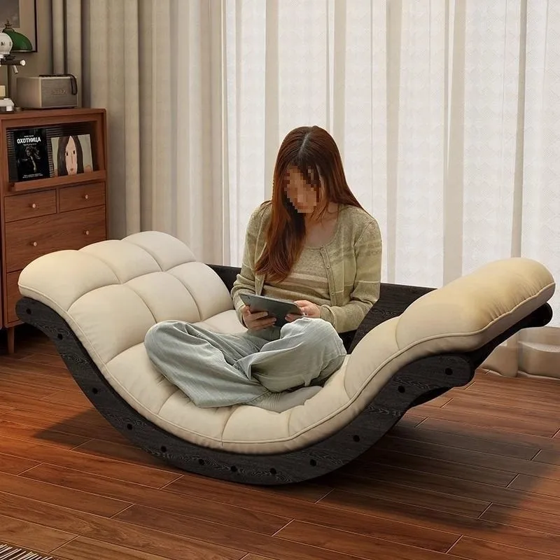 Warming Banana Rocking Chair Simple Lazy Solid Wood Single Sofa New Balcony Lounge Chair Living Room Home Retro Leisure Warming Banana Rocking Chair Simple Lazy Solid Wood Single Sofa New Balcony Lounge Chair Living Room Home Retro Leisure