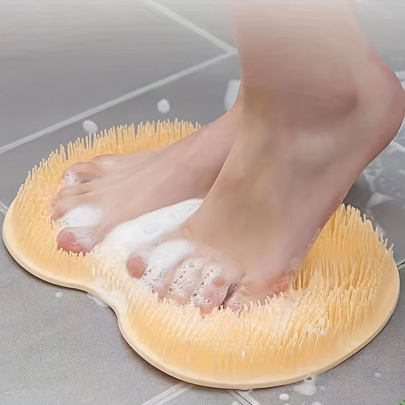 Wash The Foot Brush Body Cleanser Silicone Sponge Bath Massage Mat Shower Back Brush Wall Mounted Foot Wash Mat with Wash The Foot Brush Body Cleanser Silicone Sponge Bath Massage Mat Shower Back Brush Wall Mounted Foot Wash Mat with