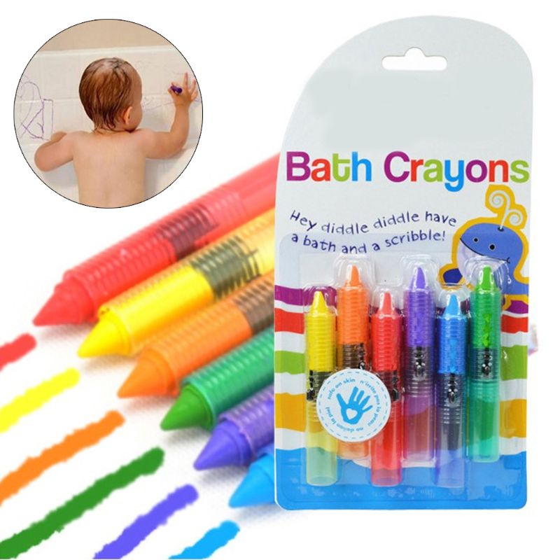 Washable Bath Crayons (6 pcs)