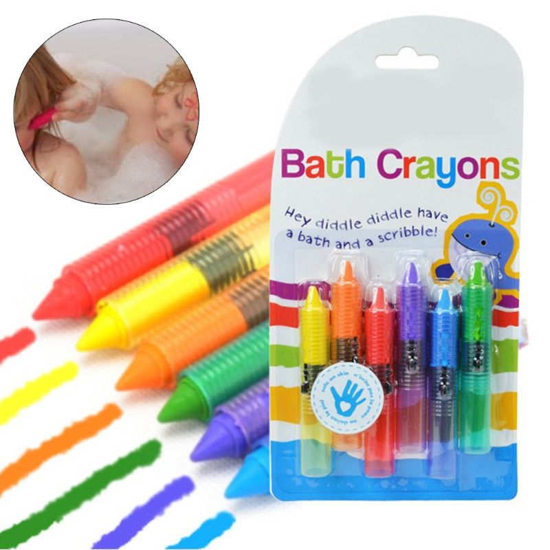 Washable Bath Crayons (6 pcs)