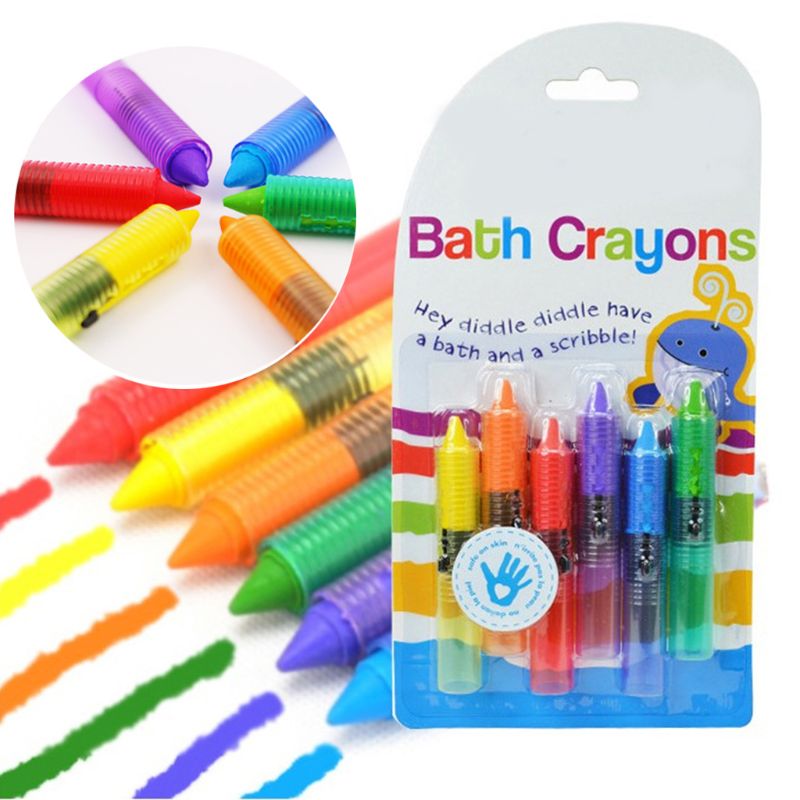 Washable Bath Crayons (6 pcs)