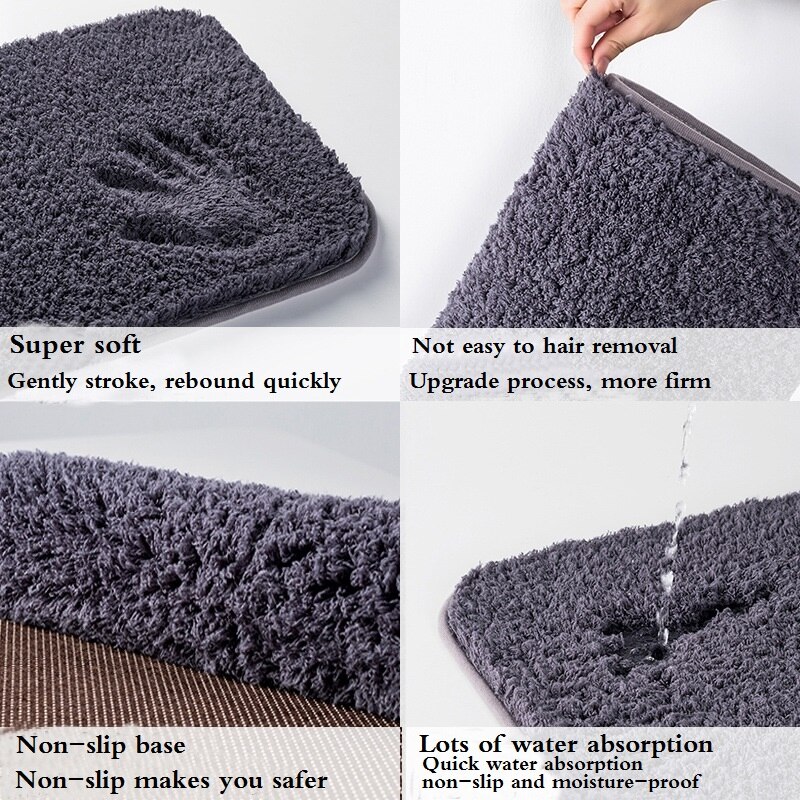 Washable Bathroom Rug Absorbent Mat Washable Bathroom Rug Absorbent Mat