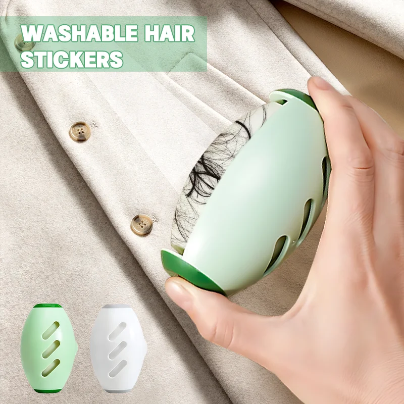 Washable Sticky Hair Roller Portable Pet Hair Remover Cleaning Hair Plush Sticky Roller Ball Dust Food Debris Removal