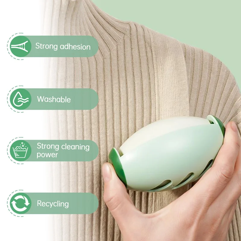 Washable Sticky Hair Roller Portable Pet Hair Remover Cleaning Hair Plush Sticky Roller Ball Dust Food Debris Removal